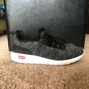 Levi’s gray and black sneaker.